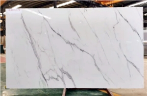 Hot Sales Statuario White Pure Bright Artificial Marble