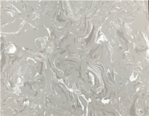 Thunder Grey With Ultra Fine Power Artificial Marble Slab