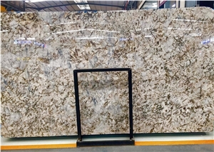 Brazil Bianco Sorrento Good Quality Polished Granite Slab