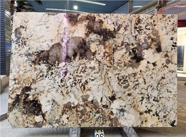 Golden Butterfly Brazil Origin Polished Granite Slab