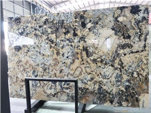Golden Butterfly Brazil Origin Polished Granite Slab