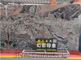 Quality Assured Muiticolor Red Big Slab Granite