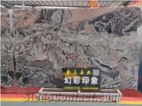 Quality Assured Muiticolor Red Big Slab Granite