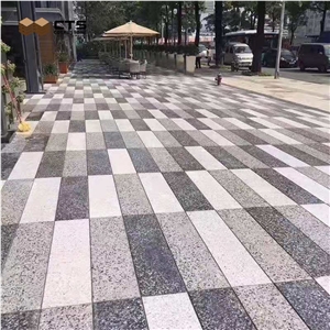 Dark Terrazzo Slabs Interior Business Building Decor Tiles
