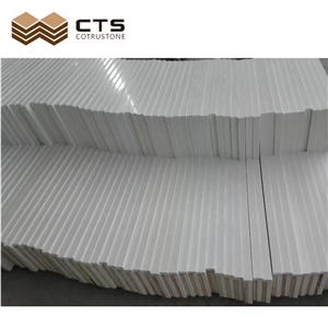 Pure White Quartz Countertops Customization Shape QC Teams