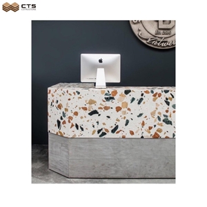 White Background Terrazo Multicolor Wall & Floor Decor Fancy