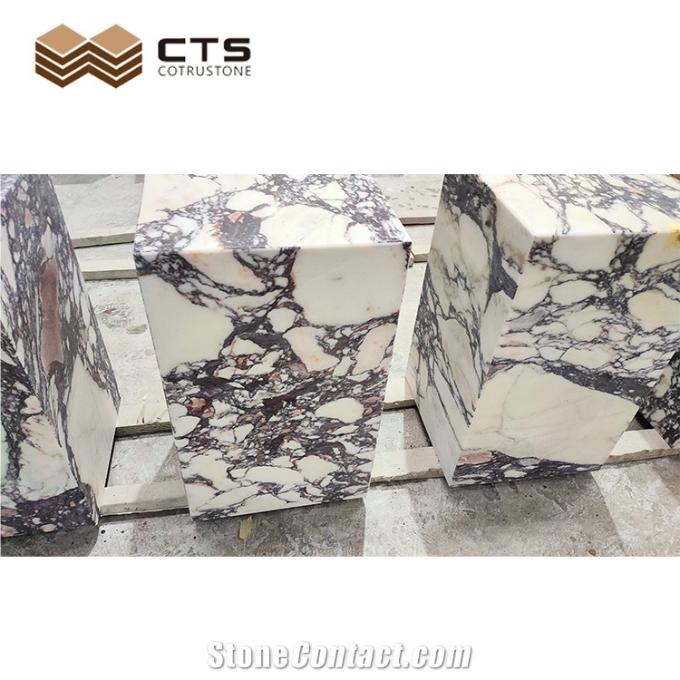 Bvlgari Viola Marble Decorative Furniture Square Display Stand Tops