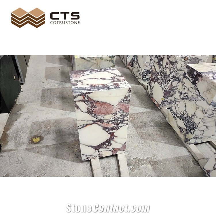 Bvlgari Viola Marble Decorative Furniture Square Display Stand Tops