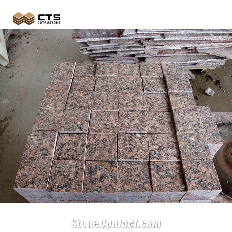 G562 Cubic Natural Granite For Outdoor Paving Stone Good