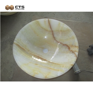 Onyx Basin White Jade Sink Factory Direct Cheap Villa Decor