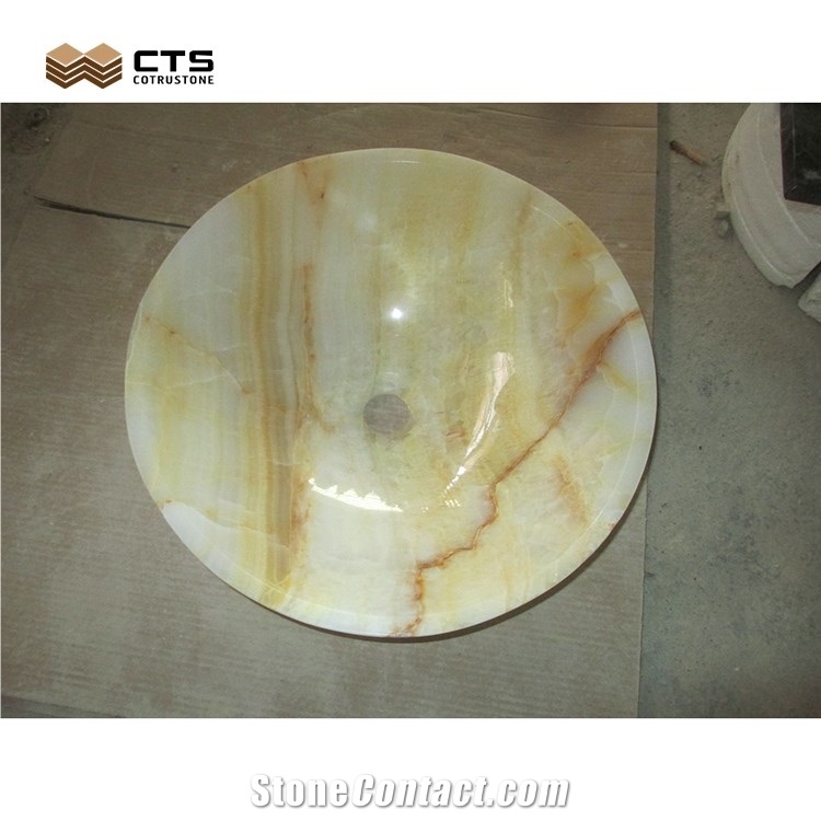 Onyx Basin White Jade Sink Factory Direct Cheap Villa Decor