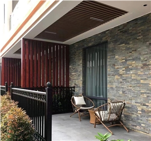 Natural Slate Stone Veneer, Building Facade Cladding