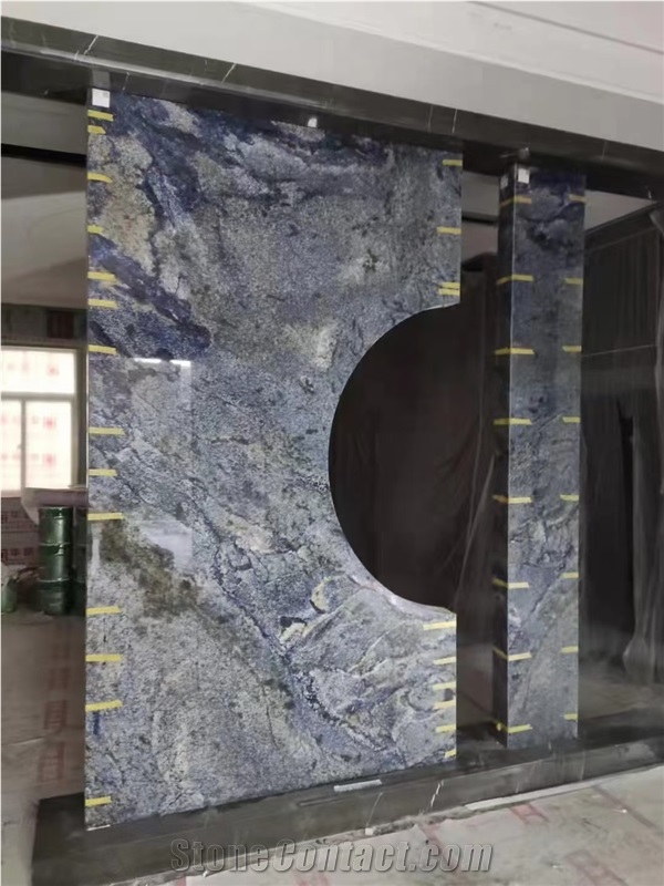 Azul Bahia Granite Polished Slabs Tiles 12245#