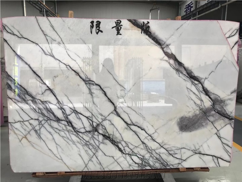 Italy Blue Ice Marble Polished Slab Tile