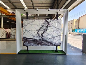 Italy Blue Ice Marble Polished Slab Tile