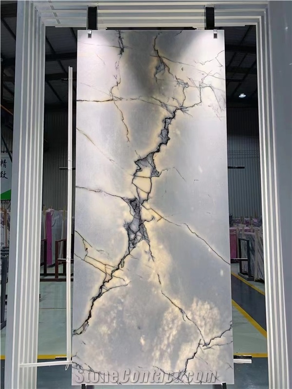 Italy Blue Ice Marble Polished Slab Tile