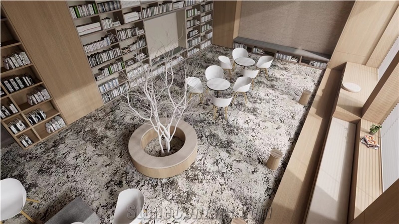 Silver Fox Granite Polished Slabs Tiles