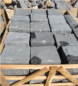 Zhangpu Black Basalt Bluestone Split Kerb Step
