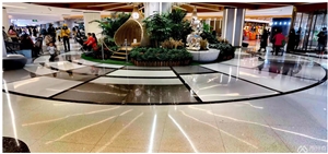 Cement Terrazzo Aggregate White Beige Slab Tiles