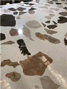 Cement Terrazzo Mosaic Manufacture Solid Slab Blocks Pattern