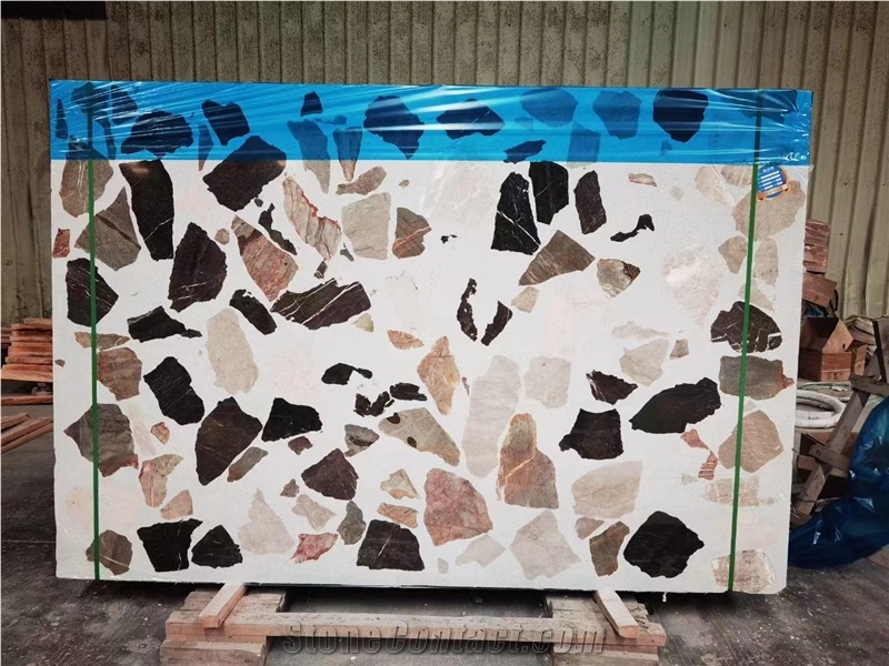 Cement Terrazzo Tile Slab Aggregate Indoor Flooring