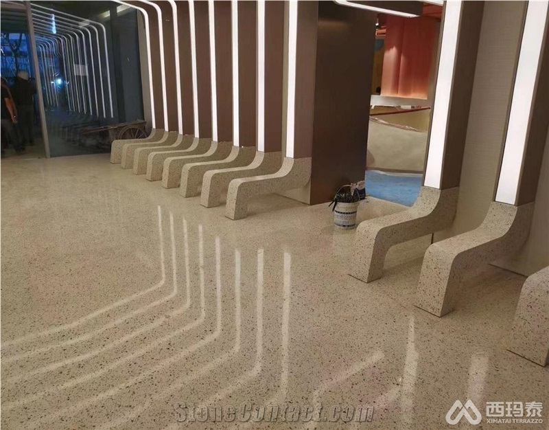 Cement Terrazzo Tiles Slab Indoor Outdoor Cladding