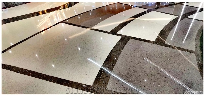 Cement Terrazzo Tiles Slab Indoor Outdoor Cladding