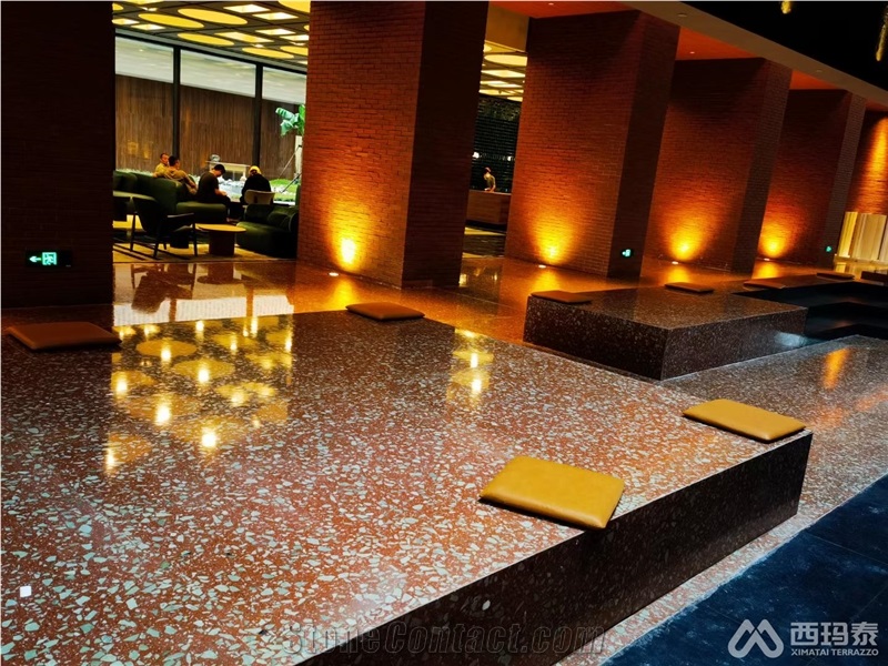 Indoor Cement Terrazzo New Special Shape Slab Tiles
