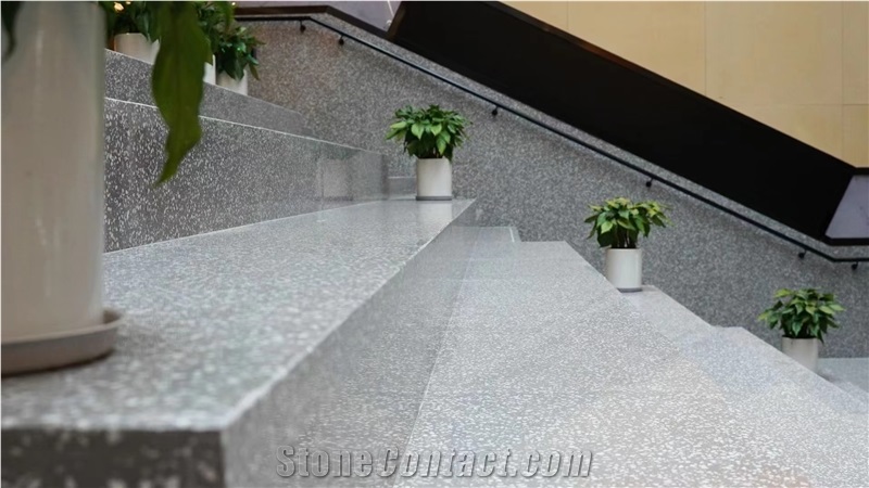 Indoor Cement Terrazzo Stairs High Quality Slab Blocks