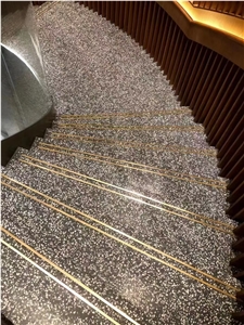 Indoor Cement Terrazzo Stairs High Quality Slab Blocks