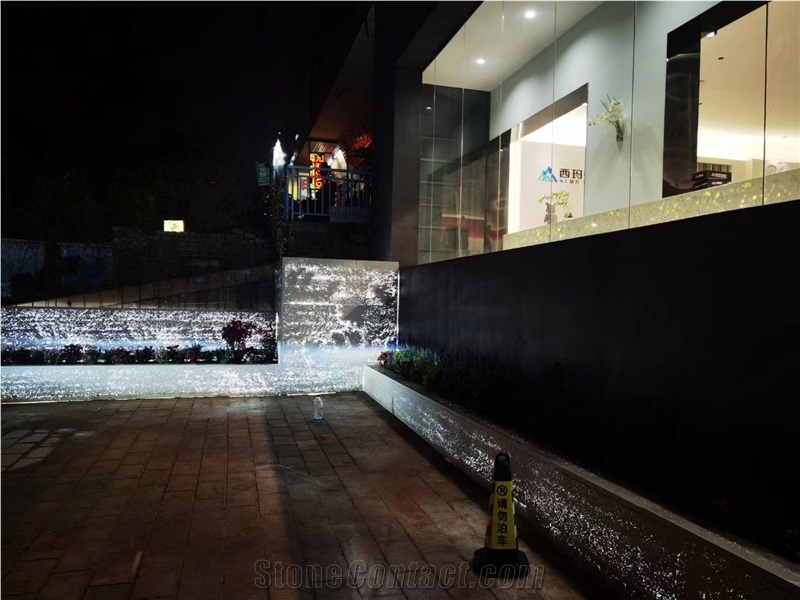 New Translucent Cement Terrazzo Slab Tile White