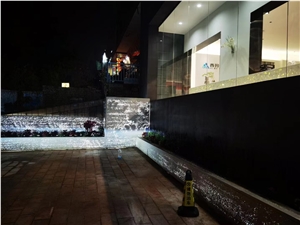 New Translucent Cement Terrazzo Slab Tile White
