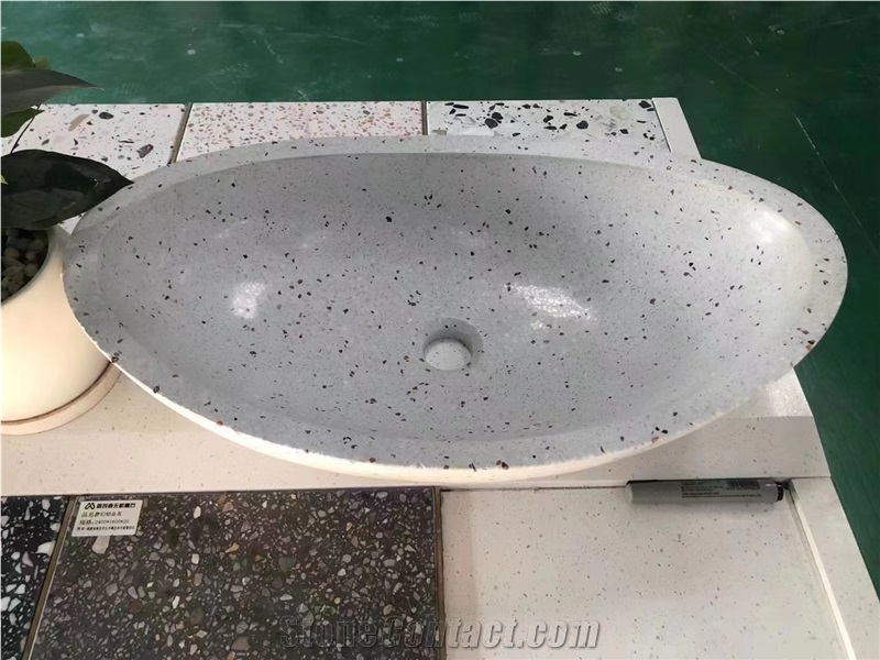 Stone Sculpture Cement Terrazzo Nature Aggregate Tile