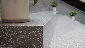 Terrazzo Aggregate Stair Steps And Risers