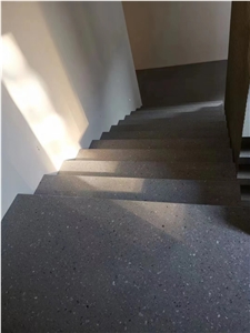 Terrazzo Aggregate Stair Steps And Risers