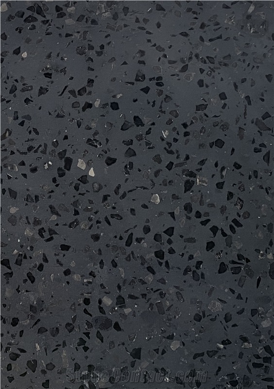 White Grey Cement Terrazzo Personalized Aggregate Tile