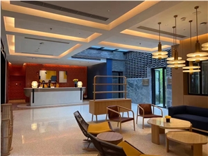 Xiongan New Distrcit Cement Terrazzo Tile Slab Personalized