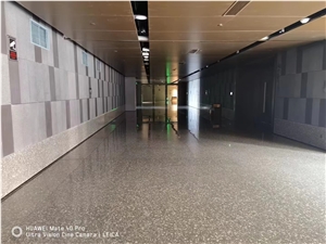 Xiongan New Distrcit Cement Terrazzo Tile Slab Personalized