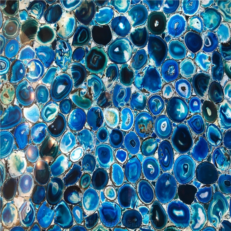 Backlit Blue Agate