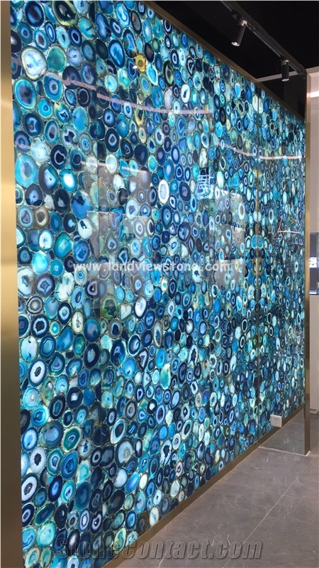 Backlit Blue Agate