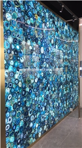 Backlit Blue Agate
