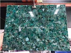 Green Agate Semiprecious Stone Slabs For Wall Decoration Green Agate Semiprecious Stone Slabs For Wall Decoration