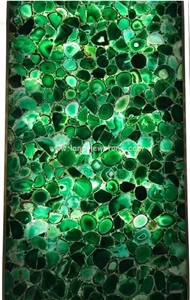 Green Agate Semiprecious Stone Slabs For Wall Decoration