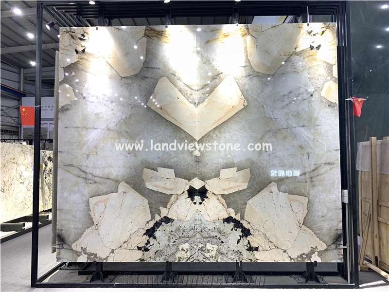 Pandora White Granite Slab For Wall And Floor Tiles