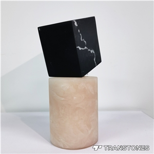 Alabaster Solid Surface Wall Cladding Panel For Display Plot