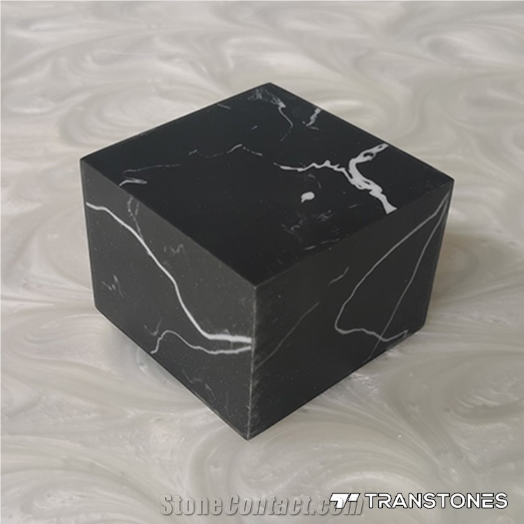 Matt Black Onyx Slab Marble Faux Stone LCP Trilogy Plot