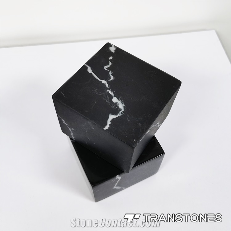 Matt Black Onyx Slab Marble Faux Stone LCP Trilogy Plot