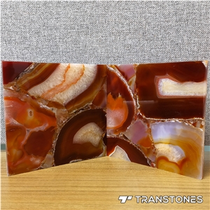 Onyx Slabs Price Decorative Wall Panel Orange Agate Stone