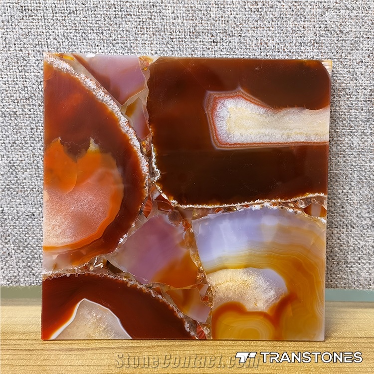 Onyx Slabs Price Decorative Wall Panel Orange Agate Stone