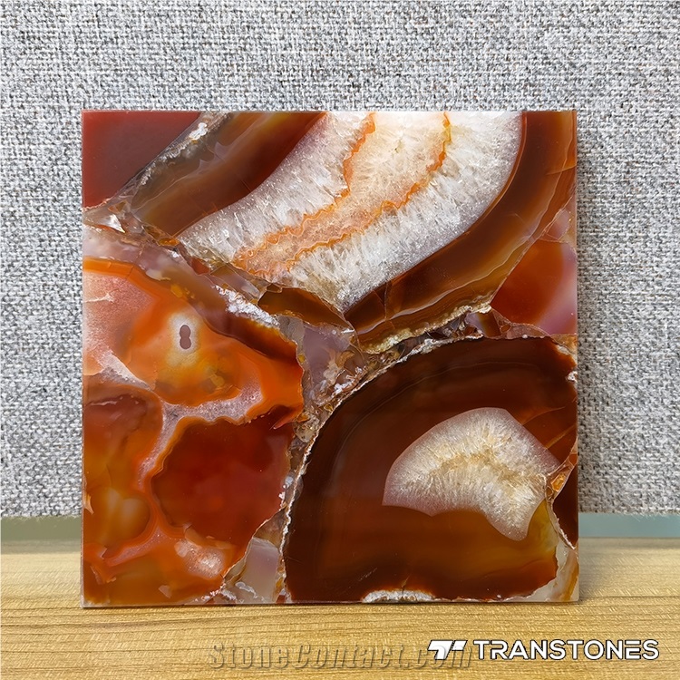 Onyx Slabs Price Decorative Wall Panel Orange Agate Stone